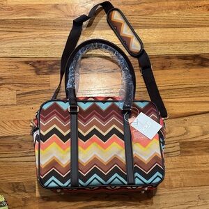 Missoni for Target Chevron Patterned Shoulder Travel Bag